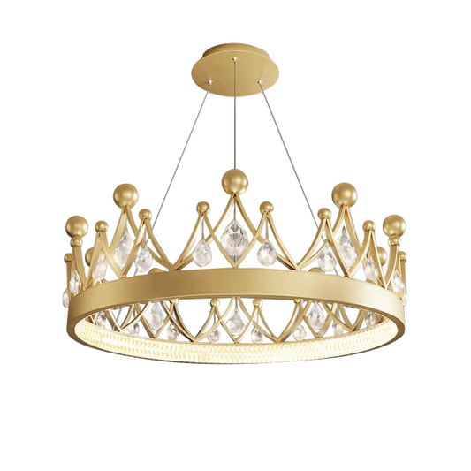 Lámpara colgante de araña de cristal DecorBites™ Crown para decoración de dormitorio y sala de estar