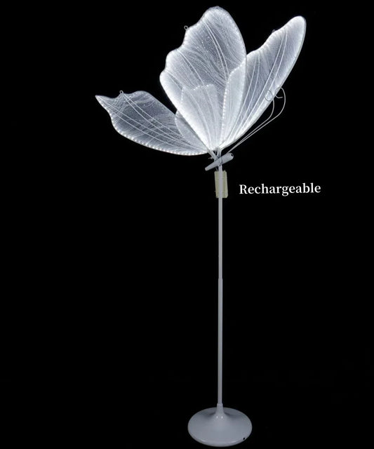 DecorBites™ Lace Romantic Butterfly LED Floor Light for Wedding Decor & Party Stage