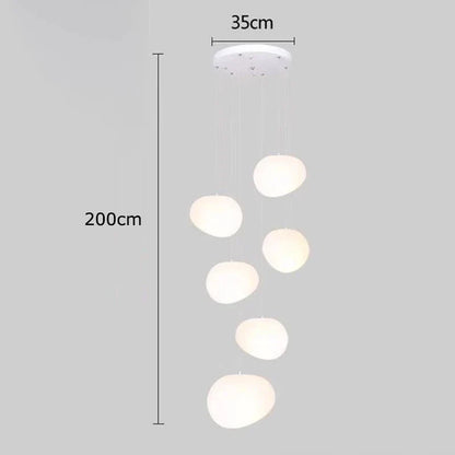 DecorBites™ Crystal Chandelier Stair Pendant Lamp Living Room Interior Lighting