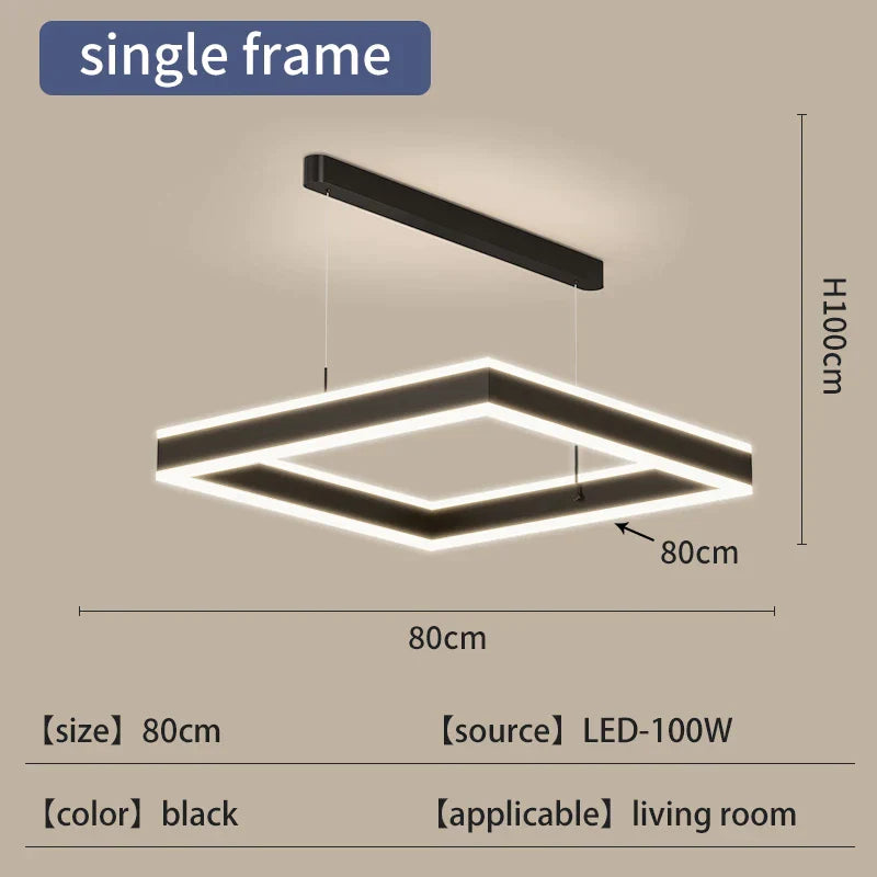 DecorBites™ Large Chandelier: Nordic Loft Staircase Pendant Light