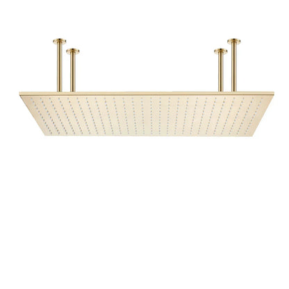 رأس دش DecorBites™‎ بإضاءة LED مقاس 16×32 بوصة - تصميم مربع فاخر متغير الألوان