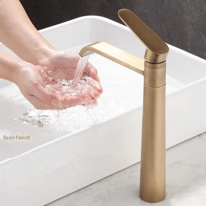 DecorBites™ Antique Bronze Basin Faucet Hot & Cold Brass Sink Mixer Tap