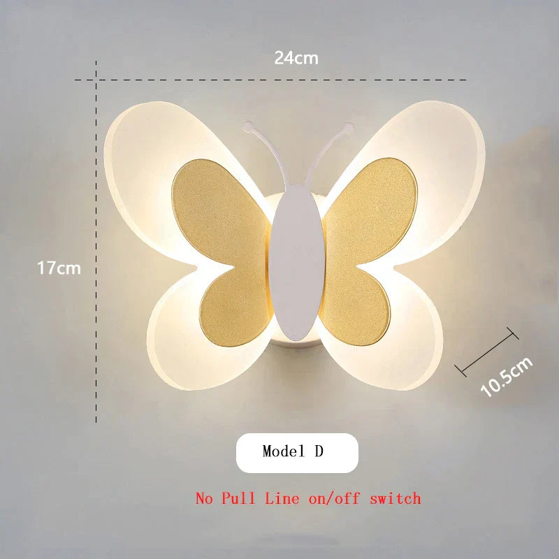 DecorBites™ Butterfly Wall Lamp: Charming LED Light for Kids' Bedroom and Nursery
