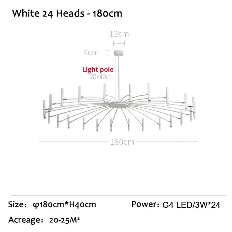Lámpara de techo LED DecorBites™ de estilo nórdico para salón, comedor o dormitorio