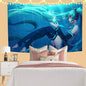 Decobites Kawaii Anime Girl Wall Tapestry for Cute Bedroom Decor