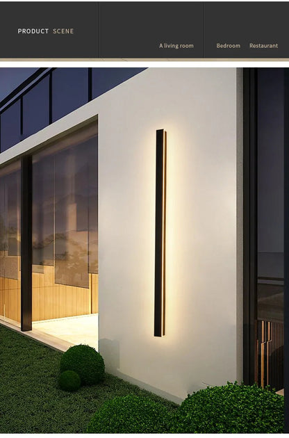 SLL Black Modern Waterproof Wall Light