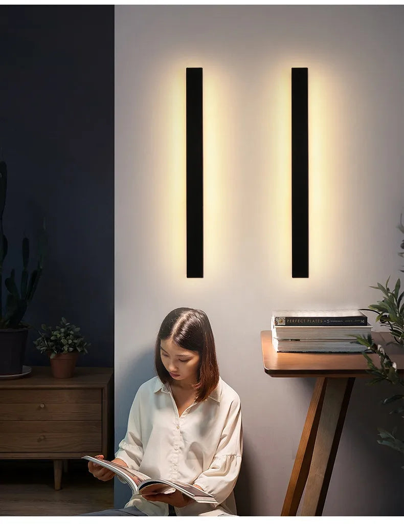 SLL Black Modern Waterproof Wall Light