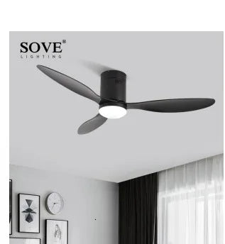 SOVE Modern White LED Ceiling Fan