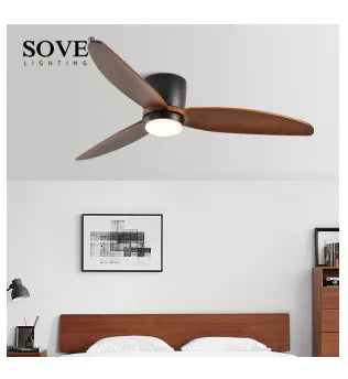 SOVE Modern White LED Ceiling Fan