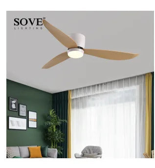 SOVE Modern White LED Ceiling Fan