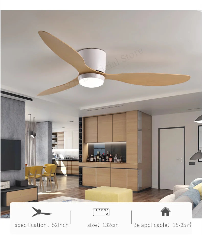 SOVE Modern White LED Ceiling Fan