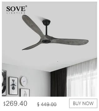 SOVE Modern White LED Ceiling Fan