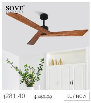 SOVE Modern White LED Ceiling Fan