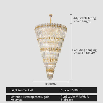 DecorBites™ Crystal Chandelier: Modern Light Luxury for Living Room, Dining Room, and Bedroom