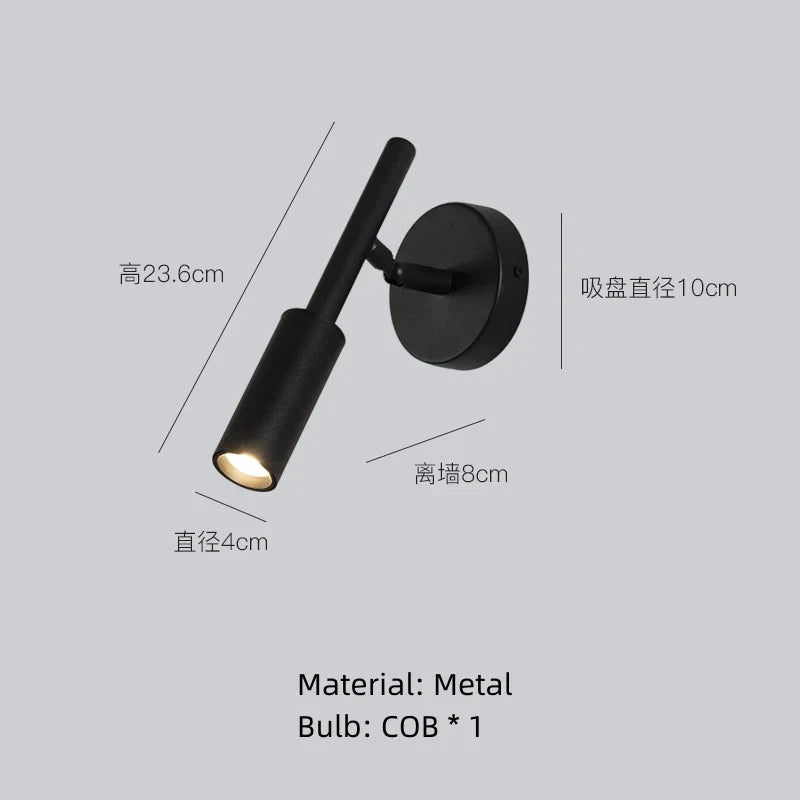 DecorBites™ LED Rotatable Wall Lamp Gold Black White Metal Sconce E27 Bulb