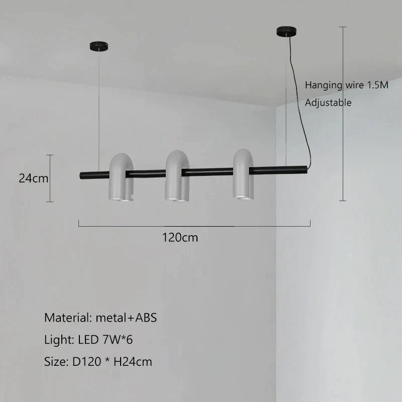 DecorBites™ LED Macaron Pendant Chandelier - Modern U Shape Hanging Lamp