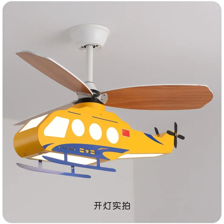 DecorBites™ Helicopter Light Ceiling Lamp for Boy's Room