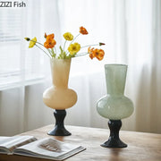Decorbites™ Kelchglas-Vase für Schreibtischdekoration mit künstlichen Blumen