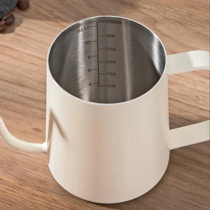 Cafetera de vidrio DecorBites™ con jarra y colador de acero inoxidable