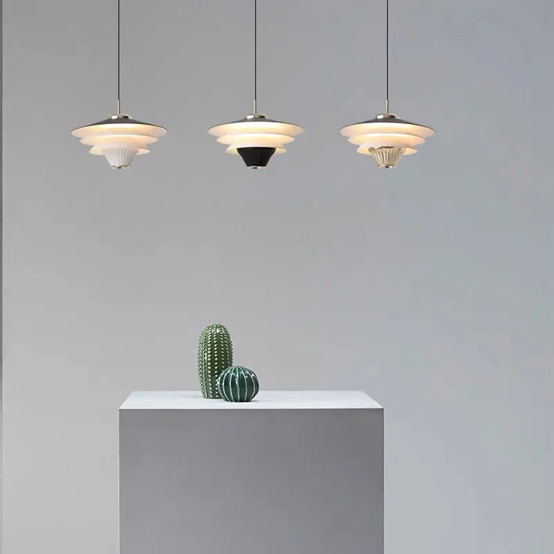 Lámparas colgantes DecorBites™ Cream Wind de cristal opalino con LED E27 para isla de cocina moderna