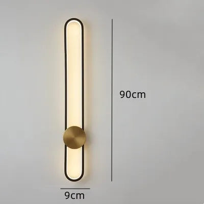 Lámpara de pared LED larga DecorBites™ para sala de estar, mesilla de noche o pared trasera del televisor