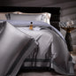 Decobites Damask Lyocell Cotton Bedding Set with Soft Silky Finish