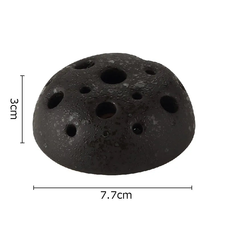 DecorBites™ Lotus Seedpod Ceramic Vase Artificial Flower Pot Modern Desk Decor