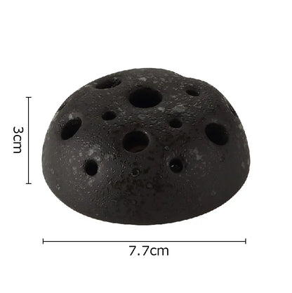 DecorBites™ Lotus Seedpod Ceramic Vase Artificial Flower Pot Modern Desk Decor