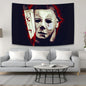 Halloween Michael Myers Tapestry by Decobites: Horror Movie Aesthetic Room Decor & Background.