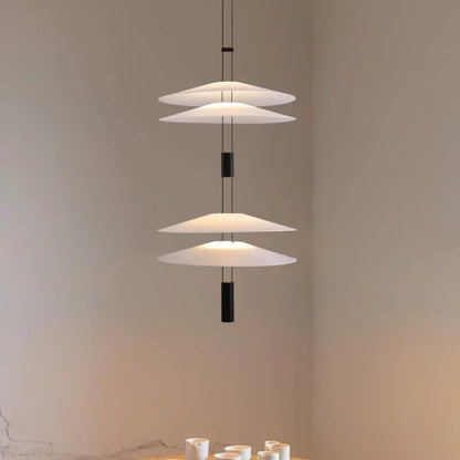 DecorBites™ Circular Pendant Light: Modern Minimalist Hanging Lamp for Living Room, Dining, Bar