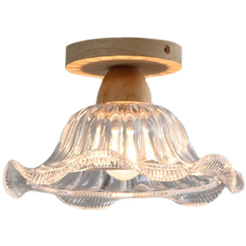 Lámpara de techo LED DecorBites™ Crystal Wood, cristal transparente, iluminación moderna para interiores