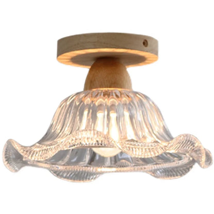 Lámpara de techo LED DecorBites™ Crystal Wood, cristal transparente, iluminación moderna para interiores