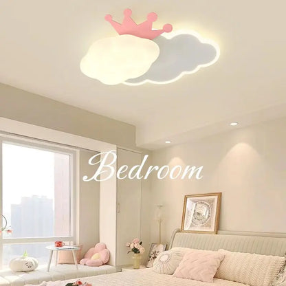 Lámpara de techo DecorBites™ Cream Clouds Rainbow para dormitorio infantil