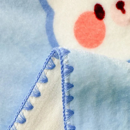 Manta de terciopelo color leche DecorBites™: Diseño bonito, cálida, multifuncional, ideal para el sofá y para viajes.