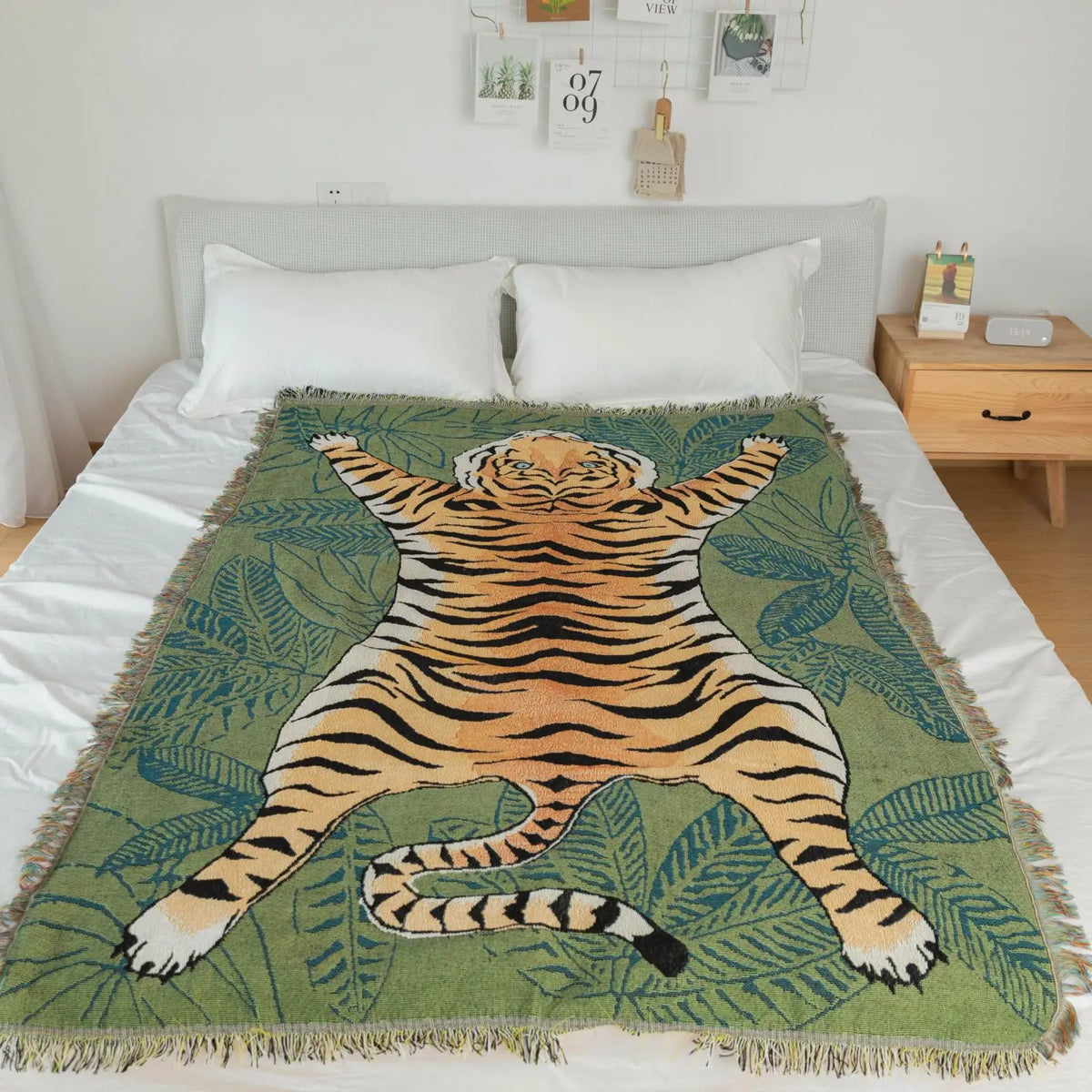 Manta de Tapicería Tejida Decorbites™ - Manta Decorativa de Lujo Ligero para Sala de Estar, Cobertor para Siestas, Picnic, Esterilla para Acampada