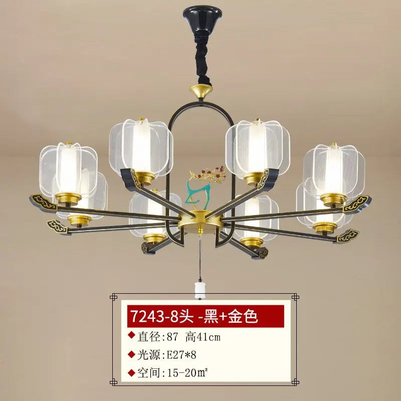 DecorBites™ Deer Enamel Pendant Light | Chinese Style Zen Design for Home Decor