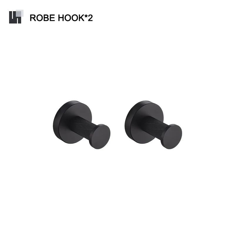 Juego de accesorios de baño DecorBites™: toallero, escobilla de inodoro, portarrollos, dispensador de jabón, barra para toallas, gancho