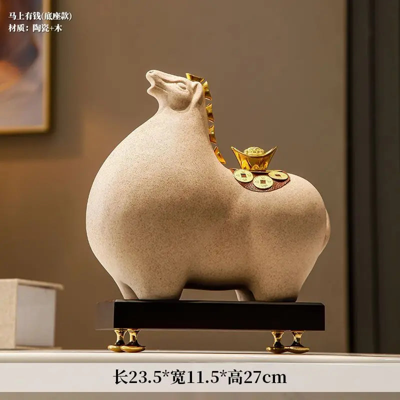 DecorBites™ Horse Sculpture Figurine for Home Decor & Tabletop Ornament