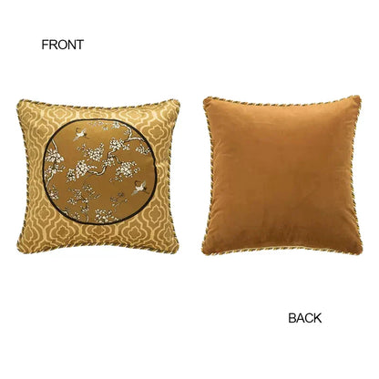 Funda de almohada lumbar DecorBites™ con diseño de grullas, pájaros y ramas, 30 x 50 cm