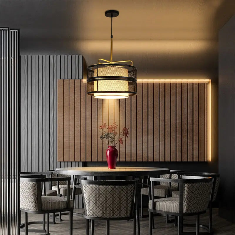 Lámpara colgante DecorBites™ estilo casa de té antigua china