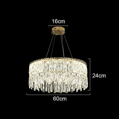 DecorBites™ Crystal Chandelier: Luxury Bedroom & Living Room Lighting