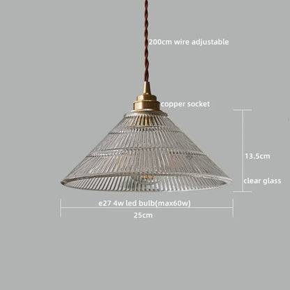 DecorBites™ Clear Glass LED Pendant Light | Nordic Hanging Chandelier for Kitchen, Living Room