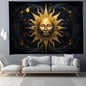 Decobites Sun & Moon Starry Sky Tapestry: Nordic Home Decor Wall Hanging & Picnic Mat