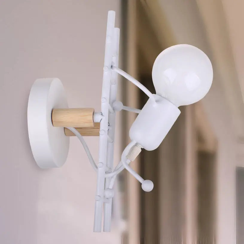 DecorBites™ Industrial LED Wall Sconce Iron Bedside Lamp Retro Loft Indoor Lighting