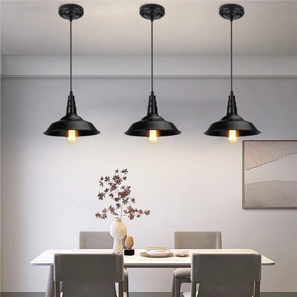DecorBites™ Black Aluminium Modern Pendant Light for Living Room Dining Table Decor