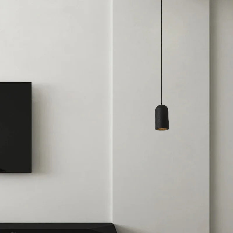 Lámpara colgante LED DecorBites™ de travertino negro para iluminación interior moderna