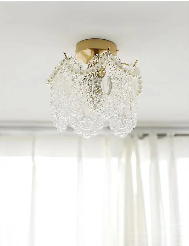 DecorBites™ Glass Shade Ceiling Light - Modern Minimalist Balcony Decor