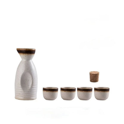 DecorBites™ Ceramic Wine Sake Set with Heater and Dispenser