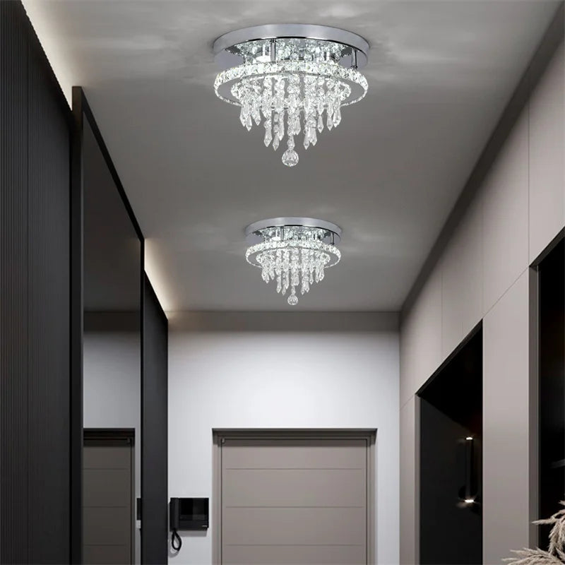 Decorbites™ Lámpara de Techo Inteligente de Lujo con Luces LED de Cristal K9 Colgante de Lámpara de Araña