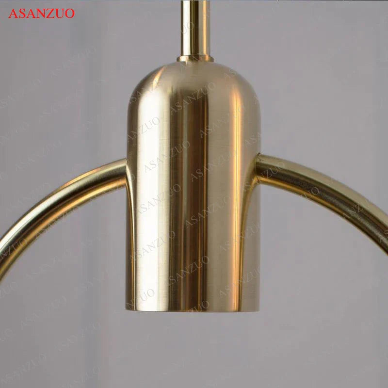 DecorBites™ Gradient Glass Pendant Light: Modern Nordic Hanging Fixture for Bedside Living Dining Decor